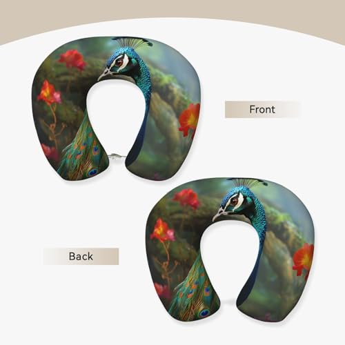 Almohada cervical de espuma viscoelástica portátil miniatura 2