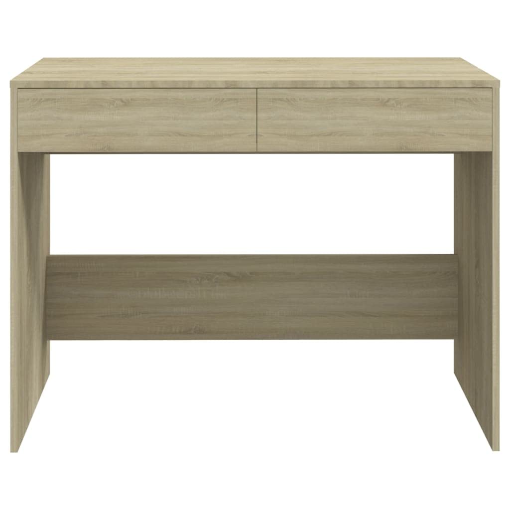 INLIFE Mueble Escritorio Mesa de Despacho de roble Sonoma 101 x 50 x 76,5 cm, material de madera, color beige, 24,9 kg, 809560