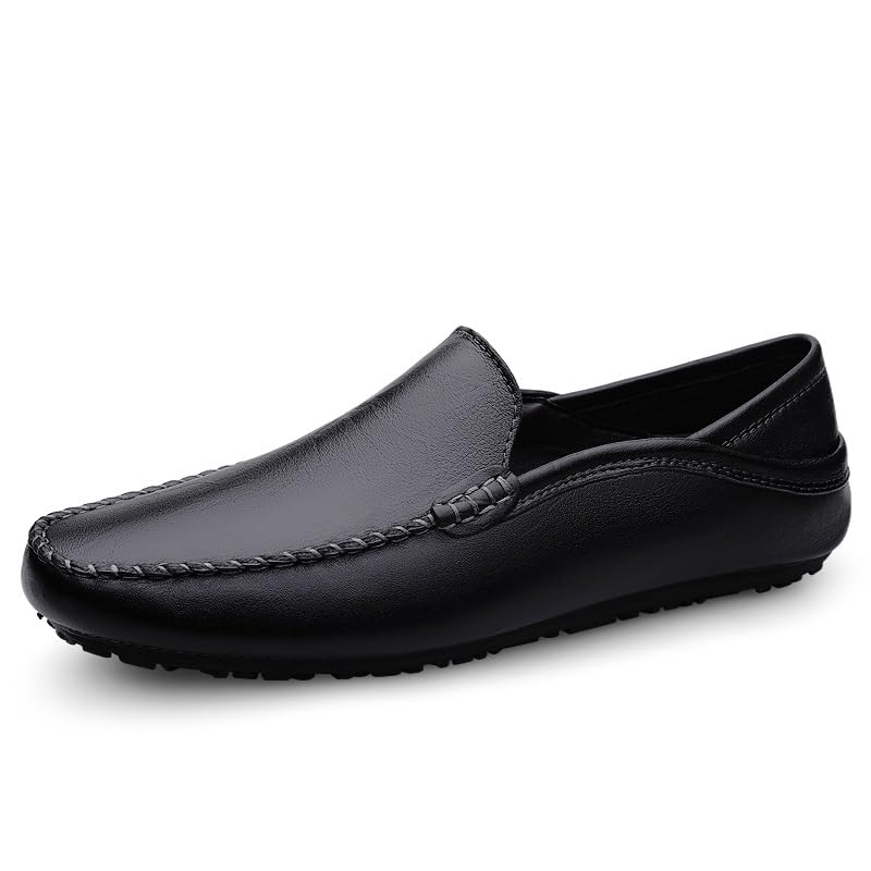 Men's Loafers Shoes Simple PU Leather Driving Style Loafer Flexible Lightweight Slip Resistant Classic Slip-ons2