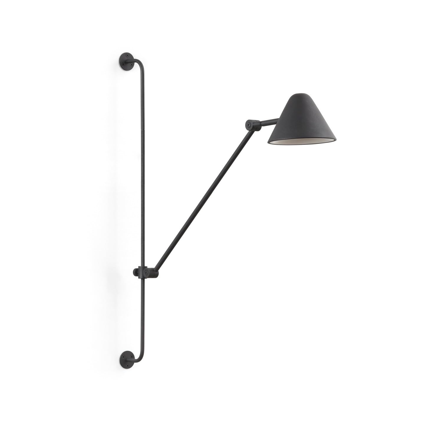 Applique da parete ARM H.76 cm, Nero | LED COB 5W