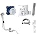 Produktbild vanvilla Wannenset mit Unterputz Armatur Grohe SmartControl 2-Wege und vanvilla Handbrause, Wannen-SET G28 poliert