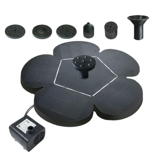 Fontaine solaire pour bain d'oiseaux avec jets ajustables - 2