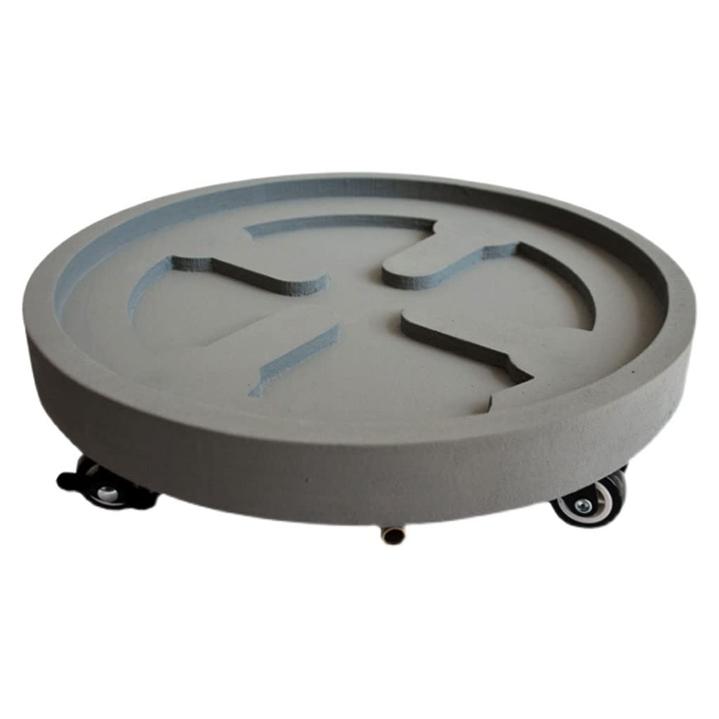 CXVHsertWR rolling plant caddy, Plant Saucers for Outdoors Caddy Indoor Pot Base Round(28cm)