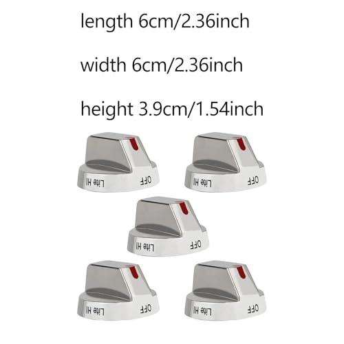 5 Boutons de Commande pour Plaque de Cuisson 3447565 PS9606608 - 4