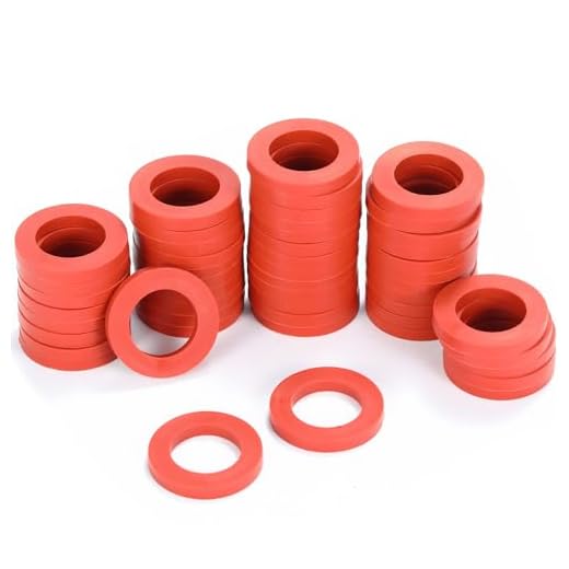 Sanpaint 40 Pieces Garden Hose Washers Rubber Washers Seals, Fit All Standard 3/4" Garden Shower Hose and Water Faucet Fittings