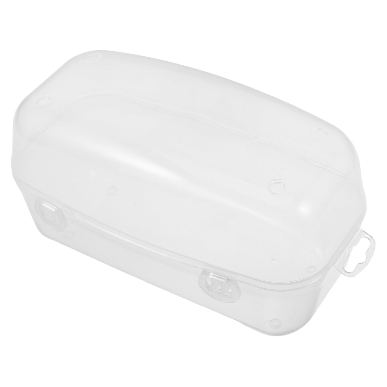 SOPOTUTU Dive Mask Case for Scuba Diving and Snorkeling, White Compact Travel Goggle Storage Box, Smash-proof Protective Container for Adult Masks and Pool Accessories