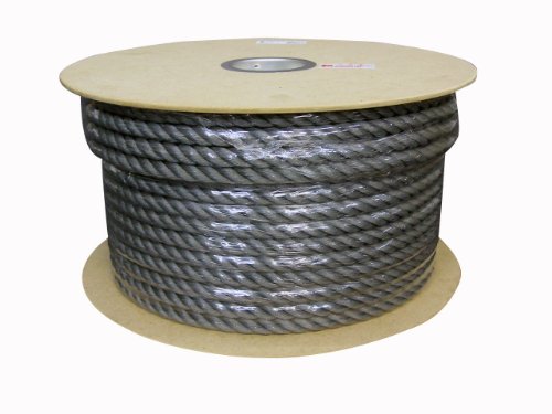 ユタカメイク PEカラーロープドラム巻 グレー 16mm×100m RE-168