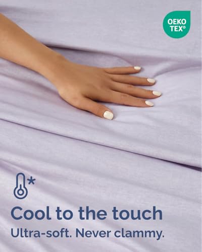 Image of Cooling Blanket for Hot Sleepers - Cold Blanket Throw Size - Double-Sided, Ultra Cool for Summer, Night Sweats & All Seasons - Soft, Lightweight & Breathable for Couch, Bed or Sofa - Purple, 50 inch x 60 inch