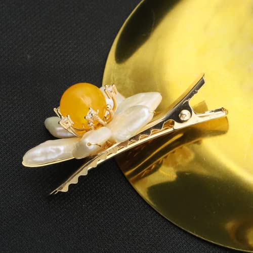STICHY Handmade Freshwater Pearl and Crystal Hair Clips #TOP1