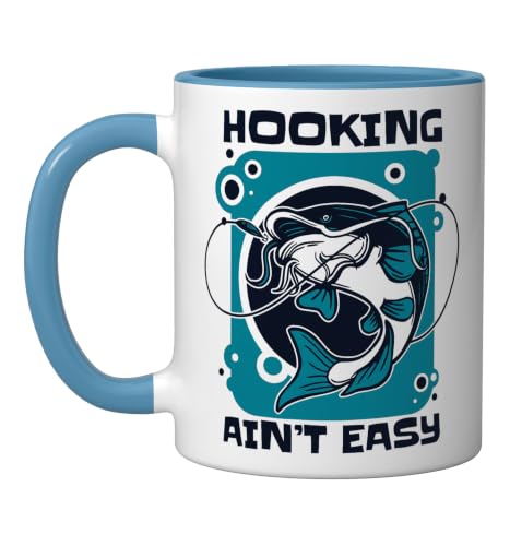 Hooking Ain't Easy Fisherman Deep Sea Boat Ice Fly Fishing