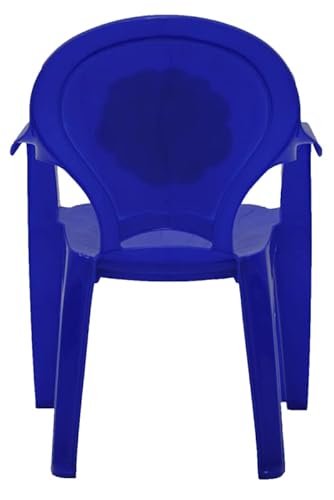Cadeira Plástica Monobloco com Braços Infantil com Adesivo Catty Tramontina Azul