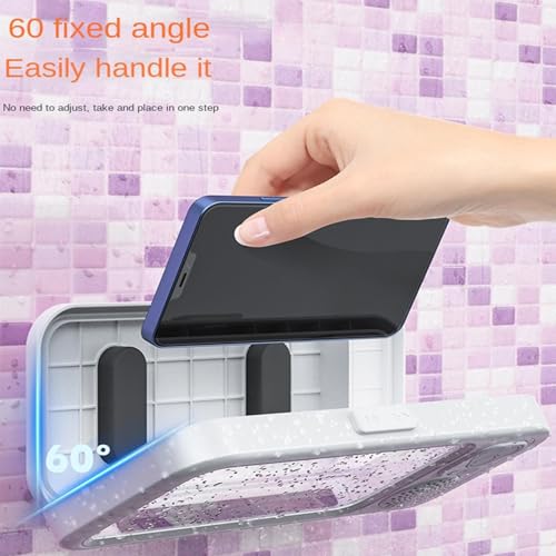 Support de téléphone de douche portable pour maison et étagère de dortoir