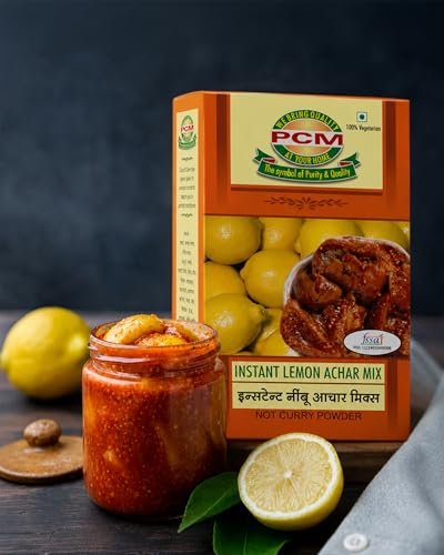 Image of PCM Lemon Achar Masala - 200g | Authentic Spice Blend for Homemade Nimbu Achar, Khatta Meetha Lemon Pickle