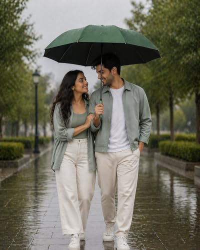 Image of Umbrella for Women | Umbrellas for Men | UV Coated 3 Fold Umbrella for Rain with Auto Open and Close Small Folding Travel-Foldable Windshield