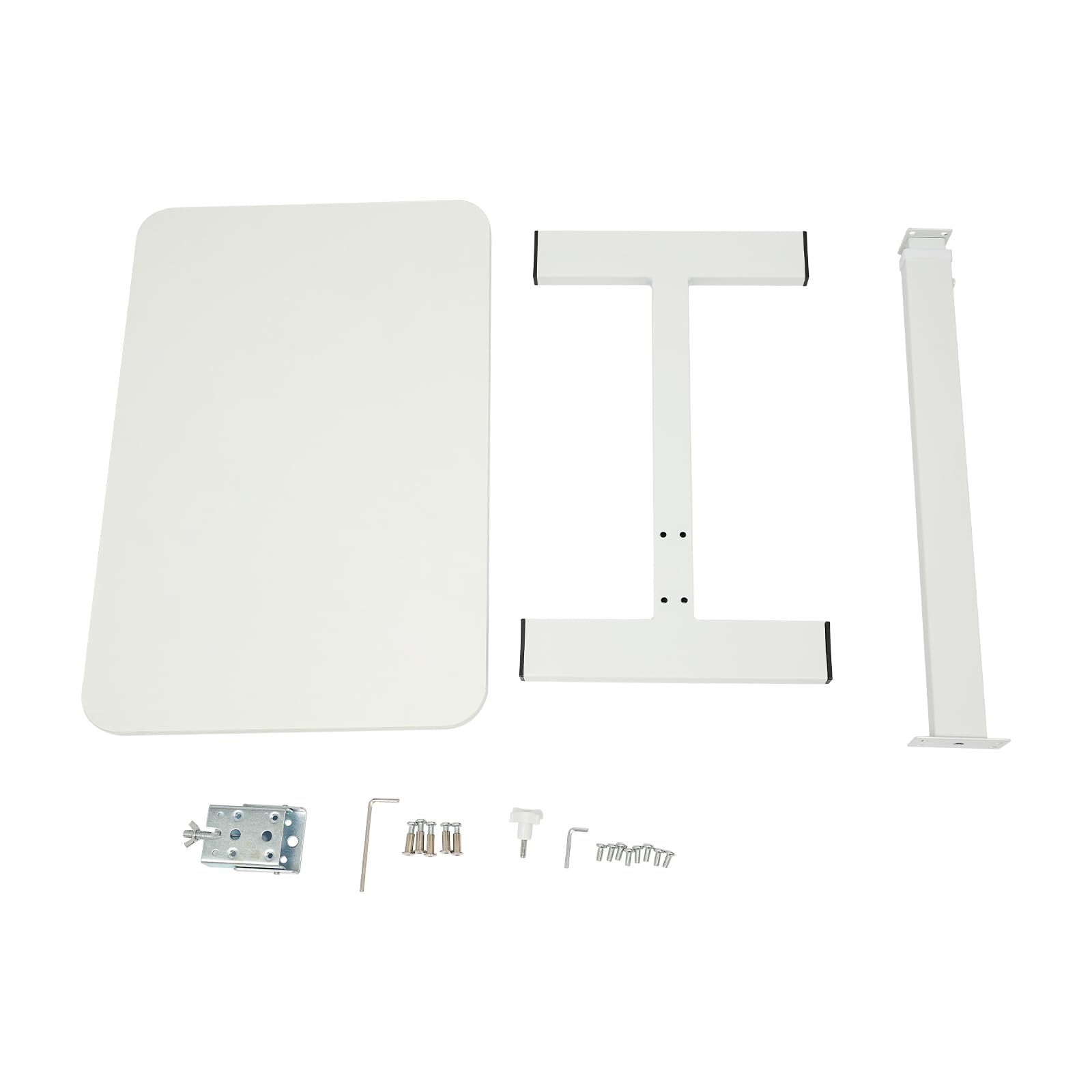 Mesa portatil ajustable en altura, mesa para ordenador portátil con ruedas, mesita de noche blanca con ruedas como práctica mesa para dormir para trabajar y estudiar en la cama