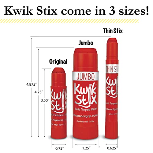 The Pencil Grip Kwik Stix Solid Tempera Paint Pens, Pastel Colors, Super Quick Drying, 10 Pack - Tpg-680 #TOP6