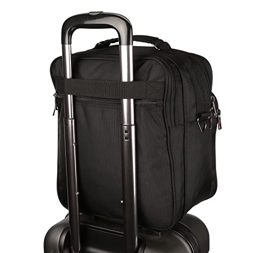 Christian Wippermann Arbeitstasche Herren - Hochwertige Flugbegleiter Tasche - Nylon Wasserabweisend, 30x34x20cm - 2 Hauptfächer mit Laptopfach - Abnehmbarer Trageriemen - 20L Volumen
