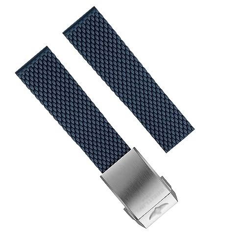 Bracelet montre caoutchouc 22mm étanche noir pour modèles Avenger et Diver Pro