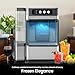 Chewable Crunchable Countertop Nugget Ice Maker，with Side Water Tank,41 Lbs in 24 Hours， Self-Cleaning, One-Click Operation, Stainless Steel,Ideal for Parties, Kitchens, Bars, Offices