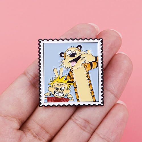 Image of Cute Enamel Pins Cartoon Lapel Pin Brooch Badge for Backpack Jackets Funny Tiger Pins for Gift Anime Enamel Pin for Clothing Hat Decoration