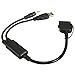 JIMAT 30-Pin AUX, 30 Pin Connector Lead USB AUX 3.5mm Jack Audio Music Interface iDrive AUX-in Cable | Data Sync & Charging | Compatible for iPod iPhone 3 4 4S Mini Cooper Maserati