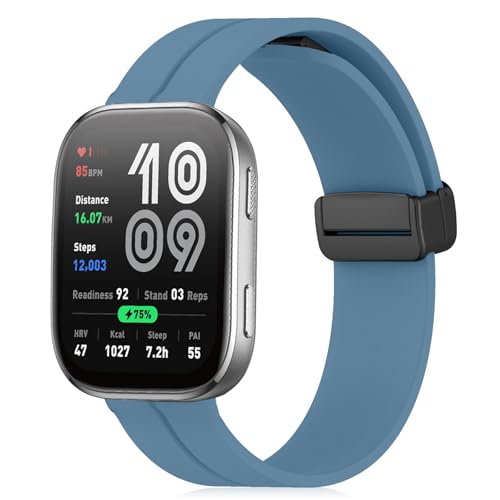 [RoSoki] 22 mm oh Amazfit Bip 6 / Amazfit Bip 5 /Bip 5 Unity Ή VR }Olbgt X|[coh ւXgbv xg _炩 ȒP jp i u[ j