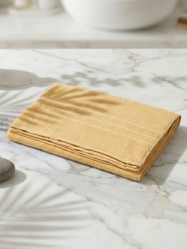 Image of Monte Carlo Essential 100% Cotton Bath Towel | 380 GSM Lightweight & Quick Dry | Soft Absorbent Medium Size Towel 70x140 cm | Bathroom Towel for Men & Women (Super Charm) | Twilight Blue