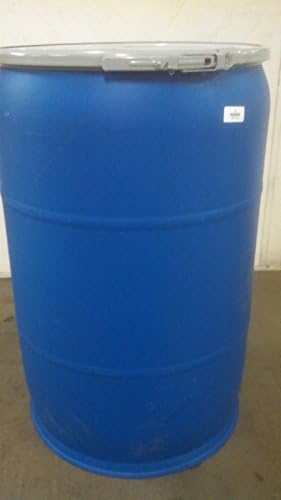Gurman, 55 Gallon RECONDITIONED Plastic Open Top Drum - Blue