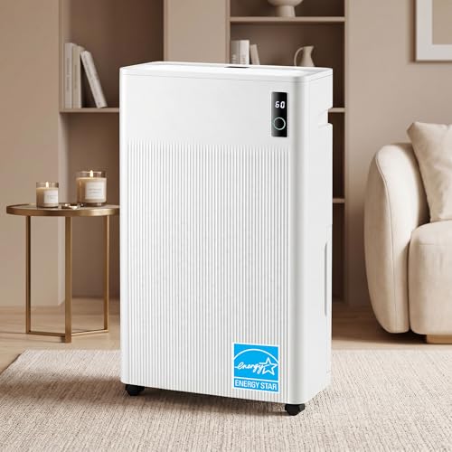 DollarDash 70 Pint Dehumidifier for Basement & Home 4500 Sq.Ft. Smart Quiet