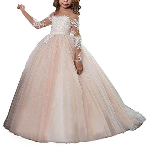 Chiffon Tulle Flower Girl Dress Junior Wedding Bridesmaid Dresses of