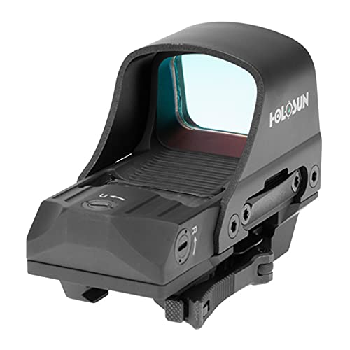 Image of HOLOSUN 510C Multi-Reticle 2 MOA Dot & 65 MOA Circle Open Reflex Sight - Solar FailSafe Shake-Awake, 12 Settings - Red /Green Reticle