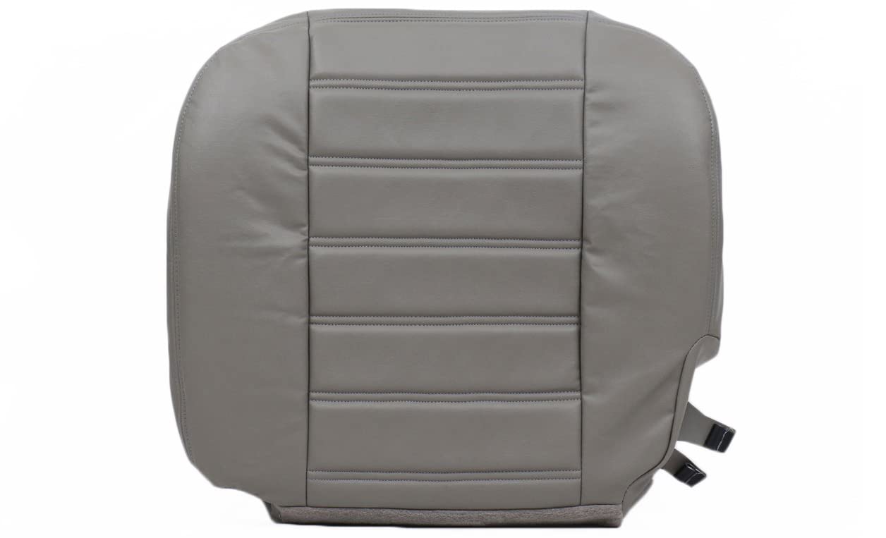 Richmond Auto Upholstery (Compatible with 2006 Hummer H2 SUT Driver Side Bottom Replacement Leather Seat Cover, Gray