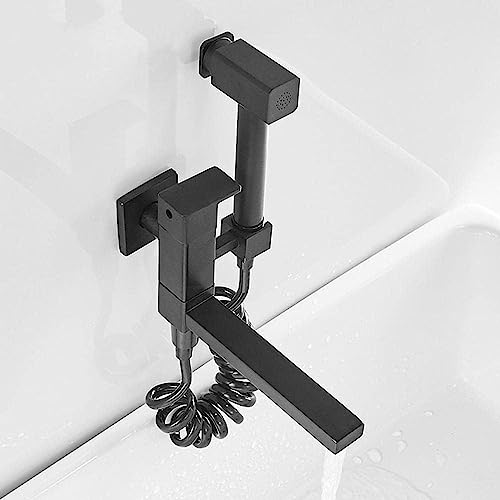 Robinet de cuisine mural noir pour optimiser l'espace de votre évier