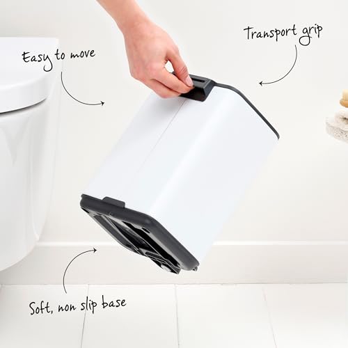 Caneca de Basura Brabantia Bo Small 3.2 Gal Blanco miniatura 5