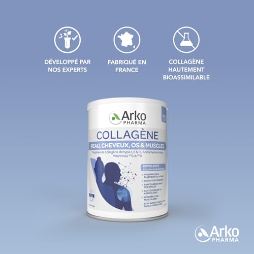 Arkopharma - Collagène Peau Cheveux Os & Muscles 260 g | Peau - Rides - Articulations - Cheveux et ongles - Os | 260 g – Image 8