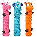 AZIDWERYQ 3Pcs Dog Squeaky Toys 8 Inch Soft Rubber Dog Toys Animal Standing Stick Puppy Fetch Interactive Play Toy Assorted Dog Chew Toys for Small Medium Large Dogs Squeaky Dog Toys