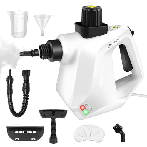 3800w high pressure steam cleaner cleaning car machine ipx4 steamer with 2.5m power cord steam gun with 7 accessory kit for multi-surface stain removal of sofa kitchen tile window curtains carpets