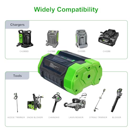 Image of DTK Replacement for EGO 56V Battery 5.0Ah BA2800 BA2800T BA1400 BA1400T BA4200 BA4200T Cordless Tool Batteries
