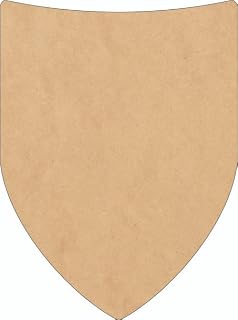 Wooden Roman Shield Basic Craft 18" Shape, Unfinished Wood Shield MDF 1/8" Cutout