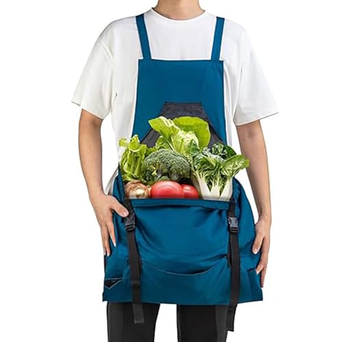 Tablier de jardinage | Porte-outils en toile réglable à dégagement rapide | Tablier de jardin portable à poches | pour jardinage, récolte, cueillette, extérieur, horticulture, pelouse, légumes et