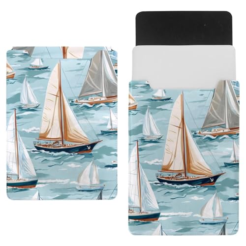 Funda para portátil de 35 x 25,9 cm protectora ligera antichoque con diseño de barco