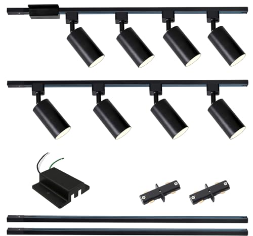 LRAEMXG 8-Light LED Track Lighting Kit with 6.6FT H Type