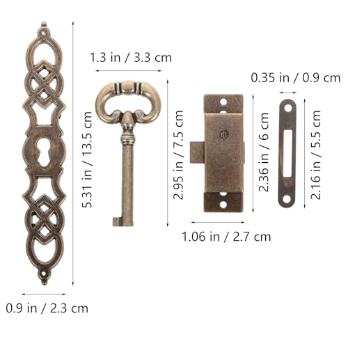 Cerradura de reloj de puerta dorada para solucionar montajes complejos DIY 3