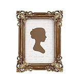 Sunlit Vintage Picture Frame 4x6 Inch, Luxury Antique Photo Frames with Glass Front, Photo Display, Tabletop Wall Hanging, Gift Ideas, Bronze