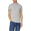 Tommy Hilfiger Polo Homme Core Tommy Tipped Slim-Fit Polo, Gris (Medium Grey Heather), L