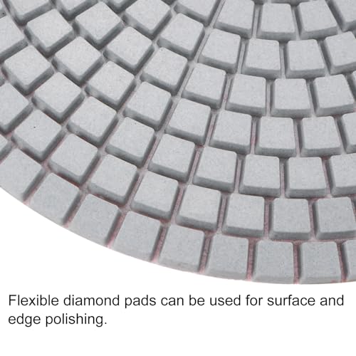Image of uxcell Diamond Polishing Pad 7-Inch 500 Grits Wet /Dry Grinding for Stone Concrete Marble Countertop Floor 2pcs