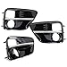 iJDMTOY Switchback LED Daytime Running Lights Compatible with 2015-2017 Subaru WRX/STi w/JDM Style Piano Black Finish Fog Lamp Bezels, Xenon White DRL & Amber Yellow LED Turn Signals