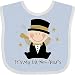 Inktastic Baby Boys' Baby's 1st New Year Baby Bib Blue/White