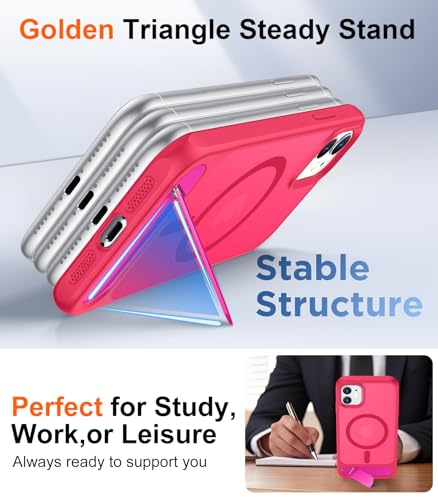 Image of Magnetic Compatible with iPhone 11 Phone Case, [Built-in Invisible Kickstand][Compatible with MagSafe] [Military Grade Shockproof] Slim Translucent Matte Phone Case for iPhone 11 6.1 inch