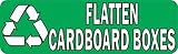 StickerTalk Flatten Cardboard Boxes Recycling Vinyl Sticker, 10 inches by 3 inches